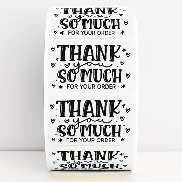 Thank You So Much For Your Order Sticker Small Shop sticker Small Business label - Picture 11 of 11